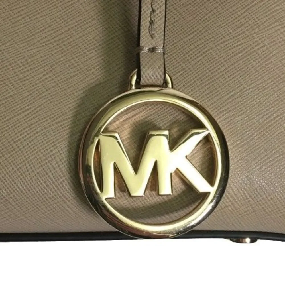 NWT MICHAEL KORS Sandrine Satchel Leather Handbag Crossbody Purse Bag $268
